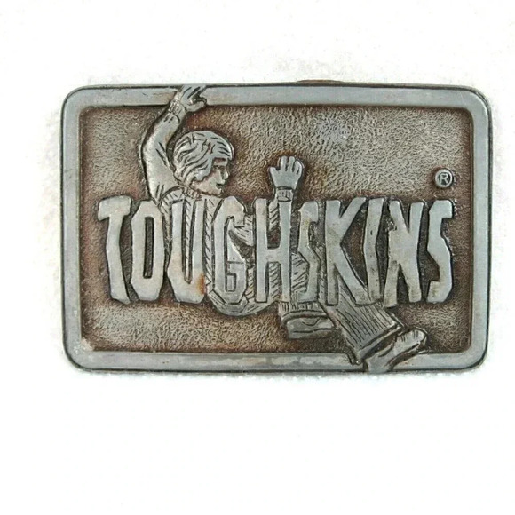 Other - Vintage Toughskins Belt Buckle Sears Roebuck Children's Jeans Metal 1970s